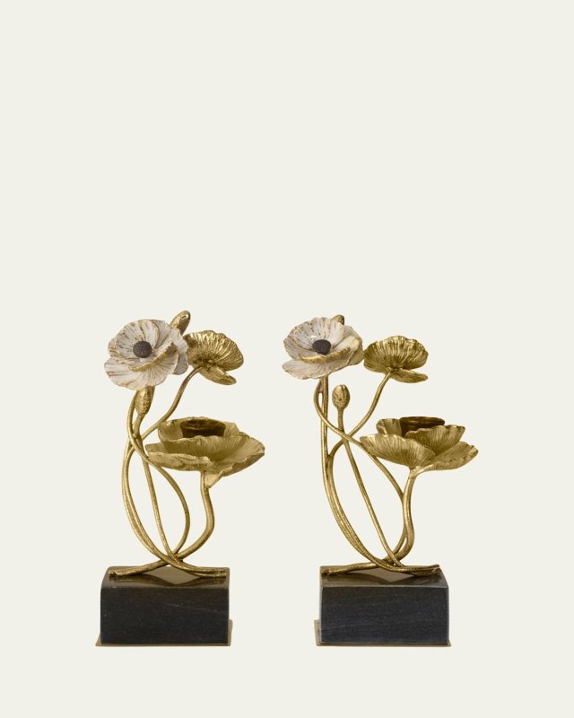 Anemone Candleholders, Set of 2